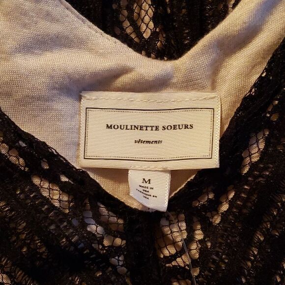 Anthropolgie's Moulinette Soeurs Myrna Lace Dress Black - Picture 7 of 13